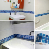 Maxbell 10x100cm Mosaic Self Adhesive Wall Stickers Decal Tile Home Kitchen Decor #4