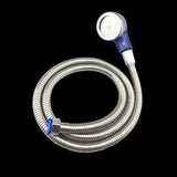 Maxbell Water Saving Chromed Supercharged Spray Head Bathroom Nozzle with Hose M