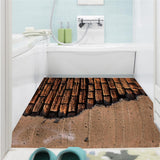 Maxbell Frameless Modern Oil Painting Wall Decal Sticker Panel 60x120cm Chocolate
