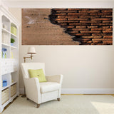 Maxbell Frameless Modern Oil Painting Wall Decal Sticker Panel 60x120cm Chocolate