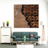 Maxbell Frameless Modern Oil Painting Wall Decal Sticker Panel 60x120cm Chocolate