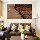 Maxbell Frameless Modern Oil Painting Wall Decal Sticker Panel 60x120cm Chocolate