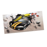 Maxbell Frameless Modern Oil Painting Wall Art Decal Sticker Panel 60x120cm Car