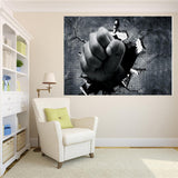 Maxbell Frameless Modern Oil Painting Wall Art Decal Sticker Panel 60x120cm Crack
