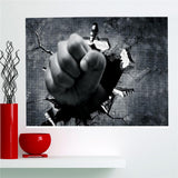 Maxbell Frameless Modern Oil Painting Wall Art Decal Sticker Panel 60x120cm Crack