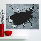 Maxbell Frameless Modern Oil Painting Wall Art Decal Sticker Panel 60x120cm Crack 1