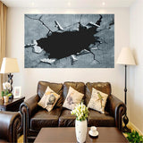 Maxbell Frameless Modern Oil Painting Wall Art Decal Sticker Panel 60x120cm Crack 1