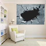 Maxbell Frameless Modern Oil Painting Wall Art Decal Sticker Panel 60x120cm Crack 1