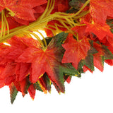 Maxbell 12x Fall Fake Silk Leaves Wedding Favor Autumn Maple Leaf Decor Autumn Red