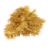 Maxbell 12x Fall Fake Silk Leaves Wedding Favor Autumn Maple Leaf Decor Gold