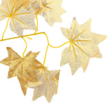 Maxbell 12x Fall Fake Silk Leaves Wedding Favor Autumn Maple Leaf Decor Gold