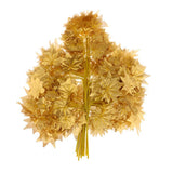 Maxbell 12x Fall Fake Silk Leaves Wedding Favor Autumn Maple Leaf Decor Gold