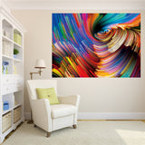 Maxbell Unframed Canvas Oil Painting Self-adhesive Wall Hanging Picture Art 2#
