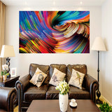 Maxbell Unframed Canvas Oil Painting Self-adhesive Wall Hanging Picture Art 2#
