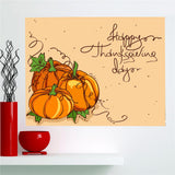 Maxbell Frameless Modern Oil Painting Wall Art Decal Sticker Panel 60x60cm Pumpkin