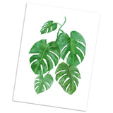 Maxbell Unframed Canvas Oil Painting Picture DIY Wall Art Decor banana-leaf S