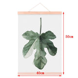 Maxbell Watercolor Picture Palm Leaf Plant Oil Painting Wall Hanging Art 5# 40x50cm