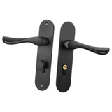 Maxbell Door Handle Lock Front Back Lever Lock Bathroom Bedroom Door Handles #4