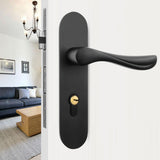 Maxbell Door Handle Lock Front Back Lever Lock Bathroom Bedroom Door Handles #4