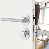 Maxbell Door Handle Lock Front Back Lever Lock Bathroom Bedroom Door Handles #11