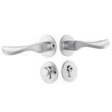 Maxbell Door Handle Lock Front Back Lever Lock Bathroom Bedroom Door Handles #12