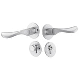 Maxbell Door Handle Lock Front Back Lever Lock Bathroom Bedroom Door Handles #12