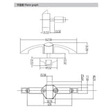 Maxbell 128mm Push Latch Knob Caravan Furniture Wall Cupboard Door Lock Nickel #1