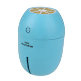 Maxbell Portable Lemon Car Humidifier Cool Mist Maker Air Purifier Night Light Blue