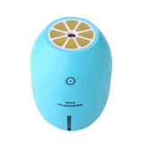 Maxbell Portable Lemon Car Humidifier Cool Mist Maker Air Purifier Night Light Blue