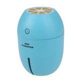 Maxbell Portable Lemon Car Humidifier Cool Mist Maker Air Purifier Night Light Blue