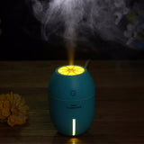 Maxbell Portable Lemon Car Humidifier Cool Mist Maker Air Purifier Night Light Blue