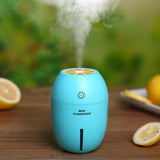 Maxbell Portable Lemon Car Humidifier Cool Mist Maker Air Purifier Night Light Blue