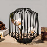 Maxbell Vintage 3D Iron Wire Tea Light Candle Holder Iron Frame Table Flower Vase #4