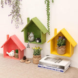 Maxbell Shabby Chic Wooden House Shelving Display Unit Wall Hanging Box Coffee