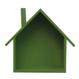 Maxbell Shabby Chic Wooden House Shelving Display Unit Wall Hanging Box Green