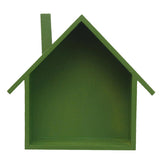 Maxbell Shabby Chic Wooden House Shelving Display Unit Wall Hanging Box Green