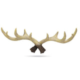 Maxbell Vintage Resin Deer Wall Hooks Clothes Hanger Rack Coat Key Hook Ornament Beige