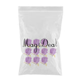 10x Silk Rose Flower Heads Artificial Rose Head for Home Wedding Decor Purple