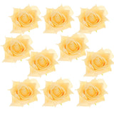 10x Silk Rose Flower Heads Artificial Flowers for Wedding Decor Champagne