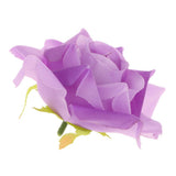 Maxbell 10x Silk Rose Flower Heads Artificial Flowers for Wedding Decor Purple