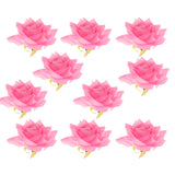 10x Silk Rose Flower Heads Artificial Flowers for Wedding Decor Dark Pink