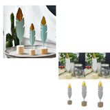 Max Creative Iron Feather Shaped Decorative Desk Ornaments Home Decor Green L