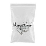 Maxbell Door Turn Bolt Lock Stainless Steel Toilet Privacy Latch Silver Size S