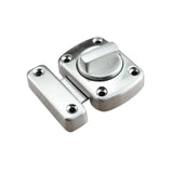 Maxbell Door Turn Bolt Lock Stainless Steel Toilet Privacy Latch Silver Size S