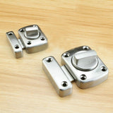 Maxbell Door Turn Bolt Lock Stainless Steel Toilet Privacy Latch Silver Size S