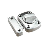 Maxbell Door Turn Bolt Lock Stainless Steel Toilet Privacy Latch Silver Size L