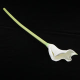 Maxbell Artificial Plastic Calla Lily Flowers for Home Garden Wedding Decor White