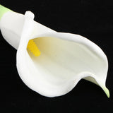 Maxbell Artificial Plastic Calla Lily Flowers for Home Garden Wedding Decor White
