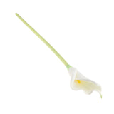 Maxbell Artificial Plastic Calla Lily Flowers for Home Garden Wedding Decor White