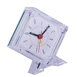 Mini Travel Clock Gradient Sound Desk Alarm Clock Snooze Nightlight 5# White
